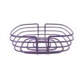 Purple Square Metal Wire Bread Basket