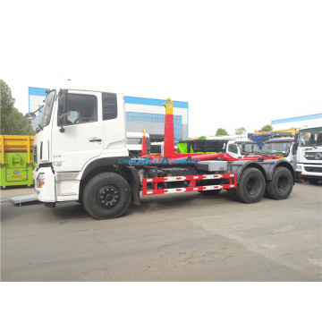 High quality Dongfeng 6x4 hook arm garbage truck