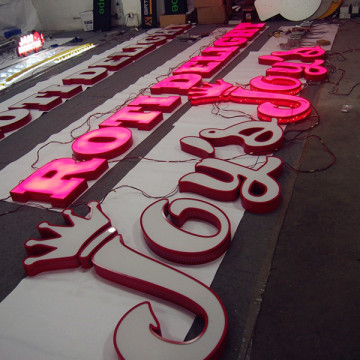 LED Lit Exterior Signs Neon Letters