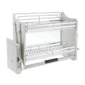 Kitchen Storage Cabinet Pull Down Elevator Shelf Basket