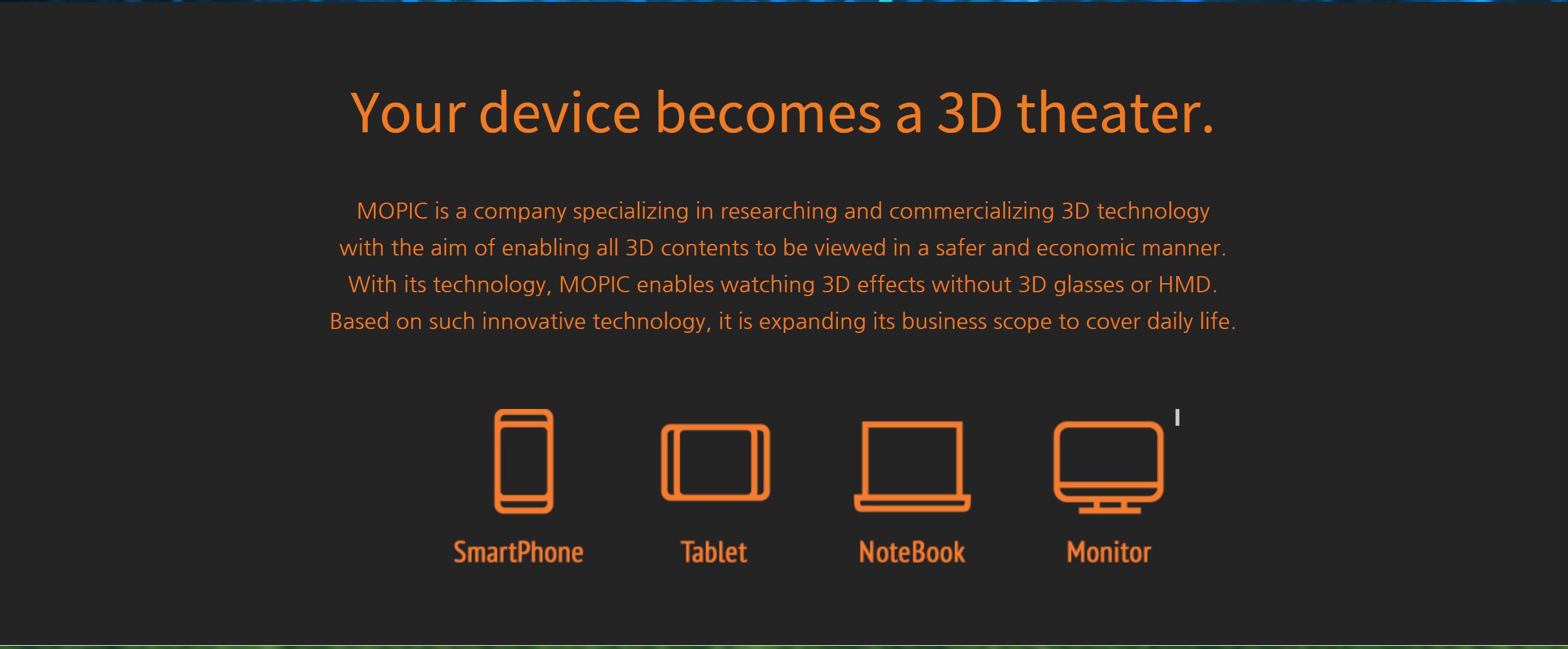 Snap3D Display for Iphone