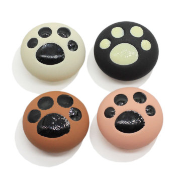 Resin Mix Colors Footprint Bear Paw Plastic Buttons For Kids Sewing Buttons Clothes Accessories Crafts