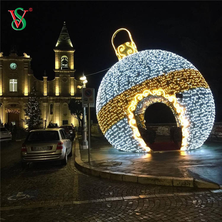 Holiday-Event Outdoor LED Ball Arch Lights