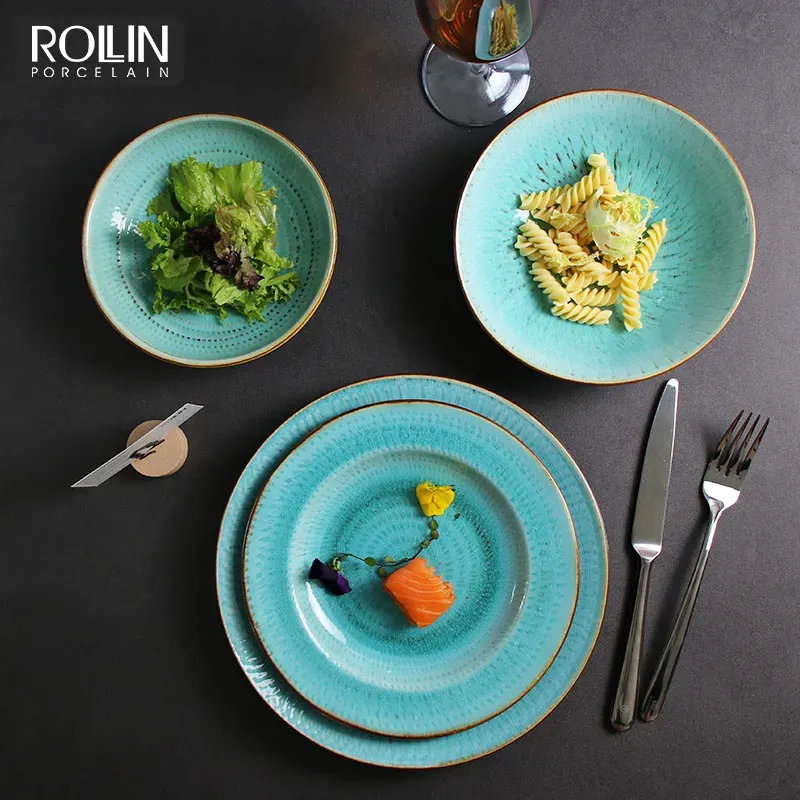 Guangzhou New Product Porcelain Tableware Ceramic Dinner Set
