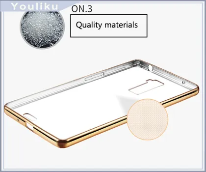 electroplate tpu soft shell for oppo r9 plus transparent back cover for oppo neo 7
