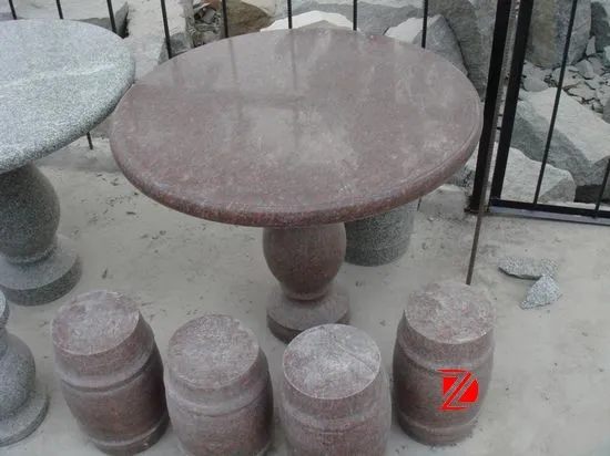 stone round dinning table