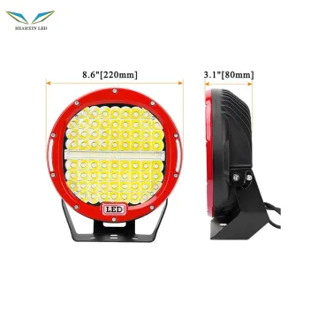 9 Inch Waterproof Round 24V DRL Combo Beam Spotlight for Jeep Truck SUV ATV 4WD 4X4