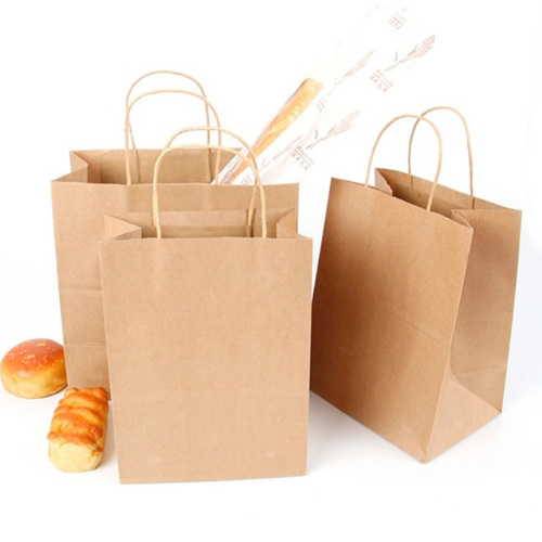 Quality Service Feature Handle Shopping Kraft Paper Bags