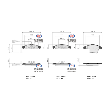 Front brake pads For Volkswagen P 85081 N