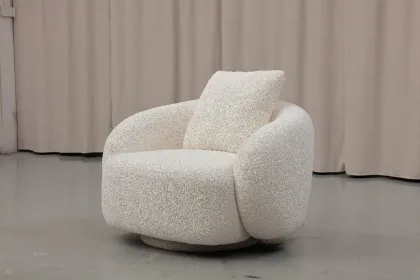 Single-person coarse cloth sofa