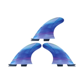 Single Tab Fiber Glass Thr Fin Set for Beach Water Surfing - Double Tab Surfboard Fin For Sale