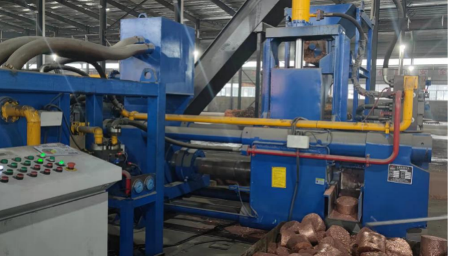Horizontal Briquetting Press For Scraps Steel Iron Metal