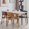 Silla de comedor de madera para uso en cafeterías y hoteles