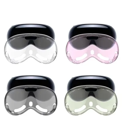 2024 Upgrade Transparent TPU Protective Cover for Apple Vision Pro: Durable Anti-Scratch Case for Headset and Glasses