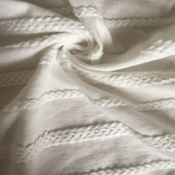 Jacquard cotton braided knitting fabric