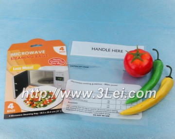 Customized Microwave Steaming Bags with Ziplock