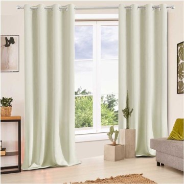 Silver Wave Line Printed blackout Curtains