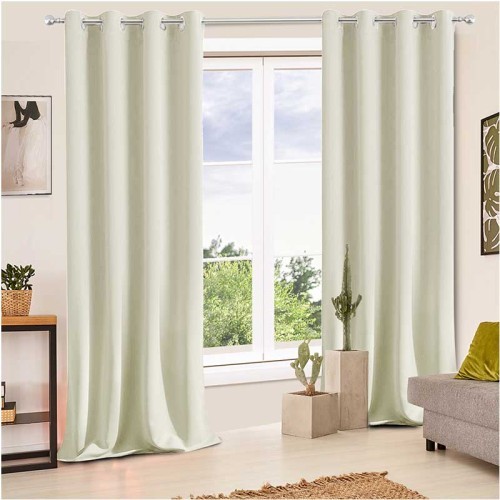 Silver Wave Line Printed blackout Curtains