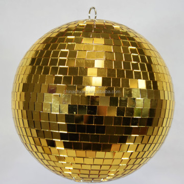 Big Size Gold Hanging Disco Mirror Balls for Sale