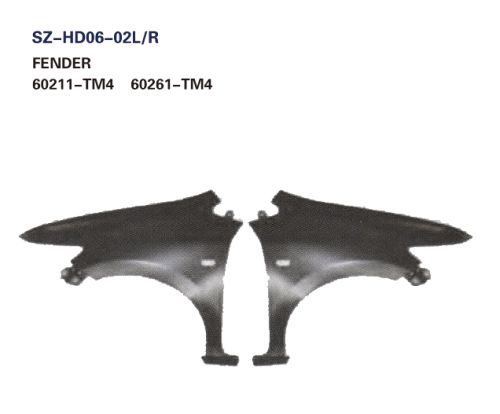 Steel Body Autoparts Honda 2008-2014 CITY Fender