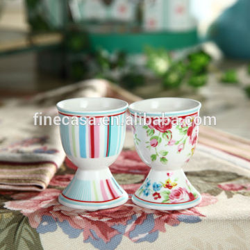 Elegant Fine New Bone China Ceramic Egg Cup Holder of Mary Garden