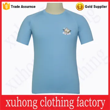 Customized screen print CVC slim fit t-shirt wholesale
