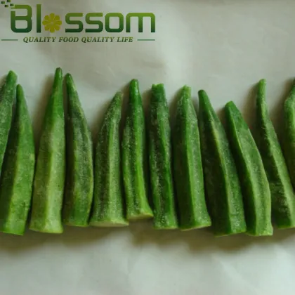New crop whole IQF frozen okra