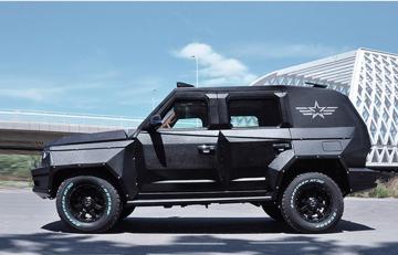 4WD Euro V  Baolong BJ80 Bullet-Proof Car,  4x4 Light Armored Car for Asia