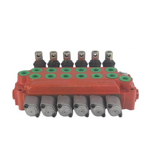 Directional Control Valves 6 lever Spring returning hydraulic monoblock direction valve Supplier