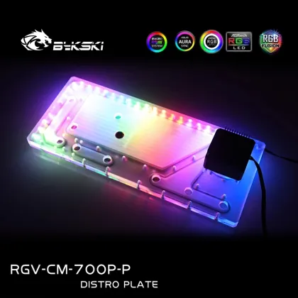 Bykski Distro Plate for CoolerMaster C700P - 360 Radiator RGB Water Cooling Loop