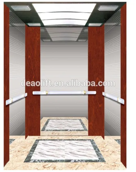 Imported Wooden-Color Steel Plat Car Wall Small Home Elevator Lift Villa Elevator