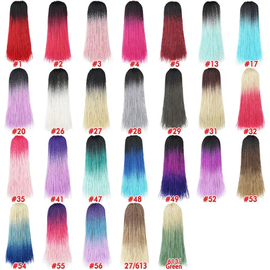 Wholesale Price Senegalese Twist Braid  24 inch Synthetic Senegalese Twist Crochet Box Braid Hair Extension