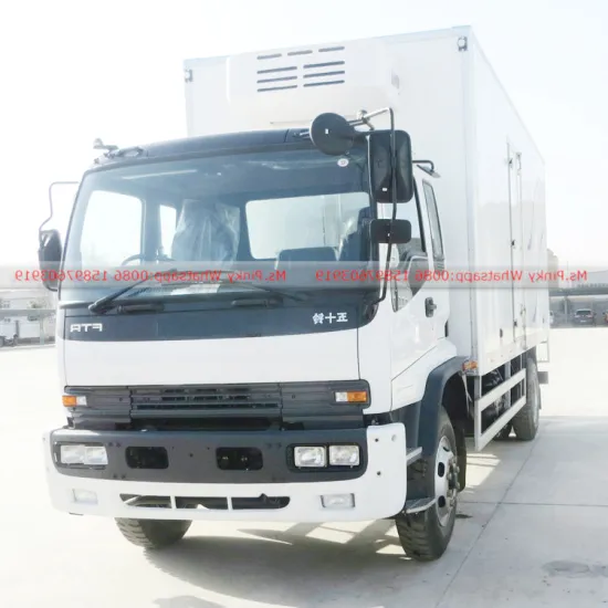Japanese brand Qing ling FTR 205HP Freezer Refrigerated Truck Export to Rwanda  0086 15897603919