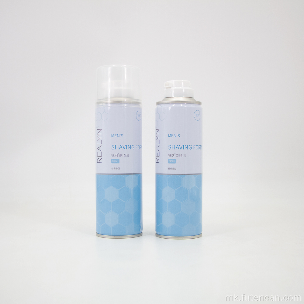 Празна лименка со аеросол со пена за бричење