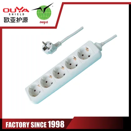 Popular OUYA German type five outlets wiring board