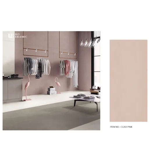 Ebro Ceramic Matt Pink Tile
