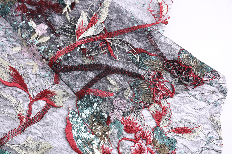 3mm Spangle Embroidery Fabric