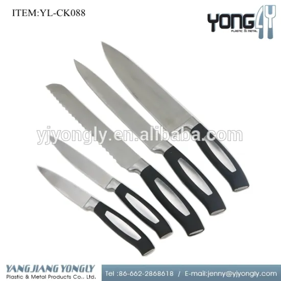 5 pcs stainless steel classic kitchen knife set