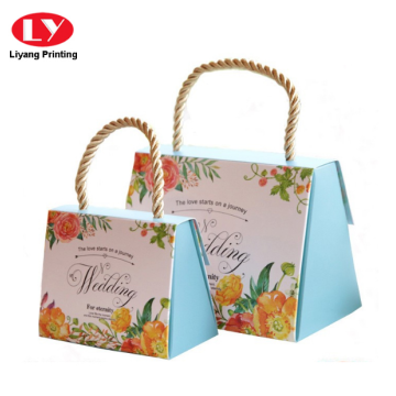 Elegant Gift Flower Paper Bag with Twisted Handle