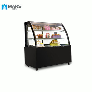 1.5M Curved Glass Door Bread Cake Showcase Cooler
