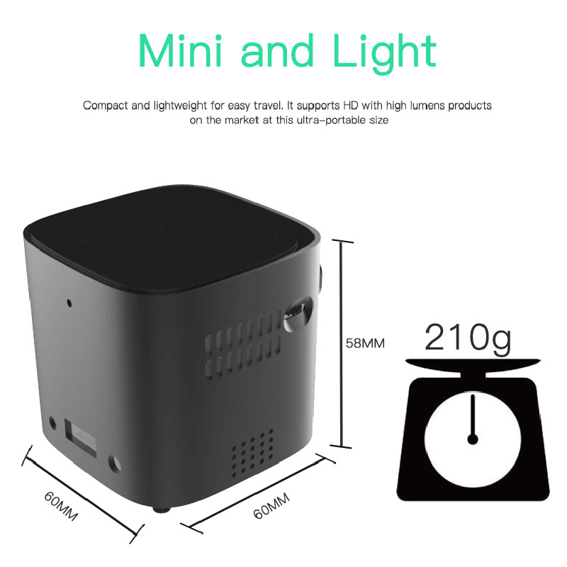mini portable projector bluetooth wifi