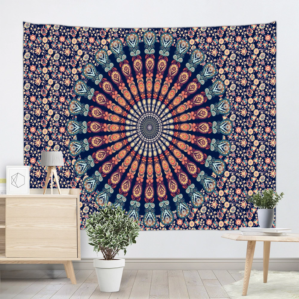 ABAKUHAUS Hamsa Servizio all'Americana, Mandala Ispirato Motif, Rettangolare Decorativo per Sala da Pranzo Cucina, 40 cm x 180 cm, Caramello
