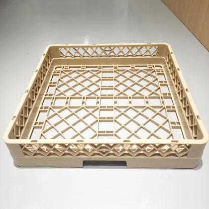 Commercial Dishwasher Machine Drying Rack for Kitchen Plastic Dishes - Beige PP Dish Rack Bowl Rack