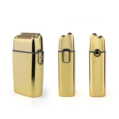 Professional 2D Double Blade Electric Foil Shaver for Men's Beard and Face Grooming