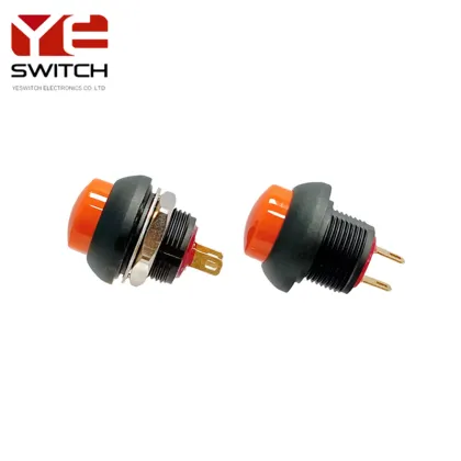 YESWITCH 12mm IP68 Orange High Push Button Switches