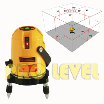 Self-Leveling Multi-Line 4V1h1d Laser Level