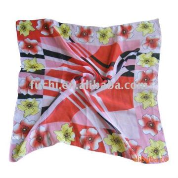 2011 hot sales square silk Scarf with customize design