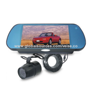 Rear-view Mirror Monitor with High-quality 7-inch TFT Monitor with Rear-view Illuminated Mirror