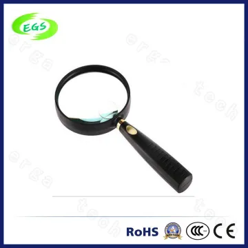 10X Hand-Held Magnifier with White Glass