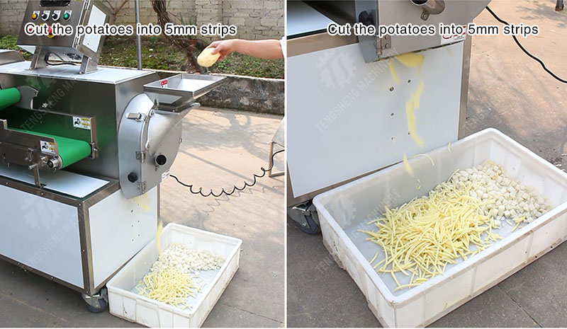 industrial vegetable cutting machine